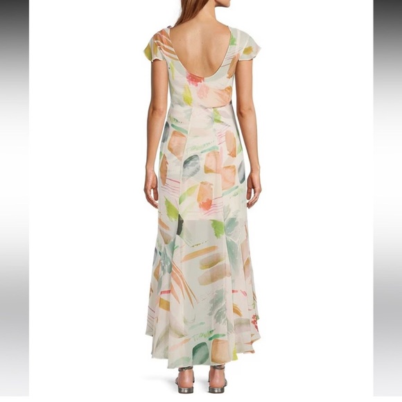 NWT Antonio Melani x M.G. Style Mal Paint Streak Maxi Dress - Picture 6 of 13